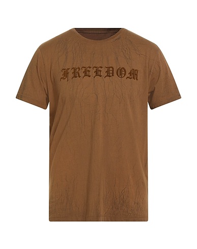 JOHN VARVATOS T-shirt Brown 100% Cotton