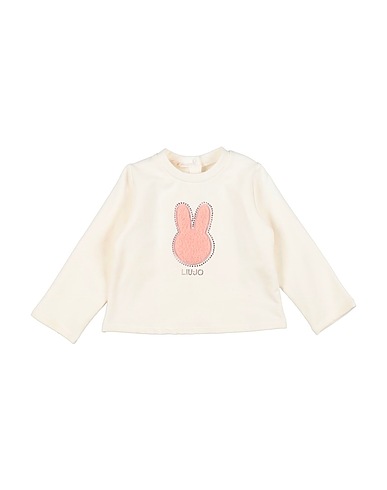 LIU •JO Sweatshirt Elfenbein 95% Baumwolle, 5% Elastan