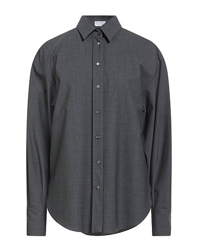 BRUNELLO CUCINELLI Shirts Grey 75% Virgin Wool, 23% Polyamide, 2% Elastane