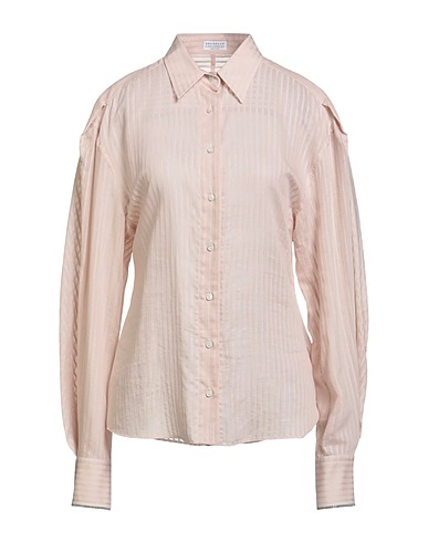 BRUNELLO CUCINELLI Striped shirt 79% Cotton, 21% Silk