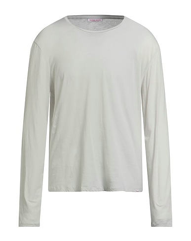 ORLEBAR BROWN Basic T-Shirt Light grey 100% Cotton