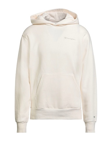 CHAMPION Hooded sweatshirt White 79% Organic cotton, 21% Recycled polyester, Cotton, Elastane