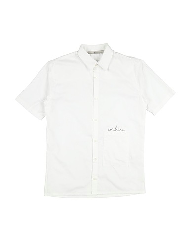 I'M BRIAN Solid color shirt White 100% Cotton