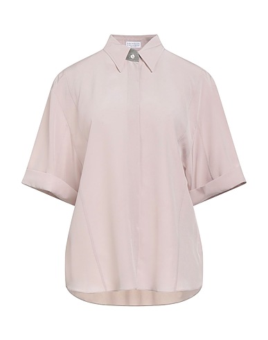 BRUNELLO CUCINELLI Silk shirts & blouses Blush 100% Silk, Brass