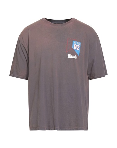 RHUDE T-shirt Taupe 100% Cotton