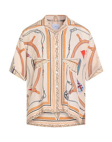 RHUDE Camicia fantasia Beige 100% Seta