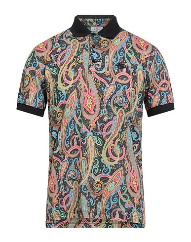 ETRO Polo Nero 100% Cotone