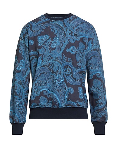 ETRO Sweatshirt Taubenblau 90% Baumwolle, 10% Polyester