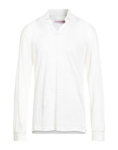 ORLEBAR BROWN Polo shirt White 100% Linen