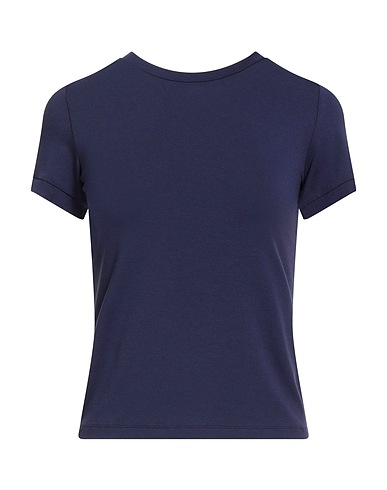 I BLUES Basic T-Shirt Navy blue 96% Viscose, 4% Elastane