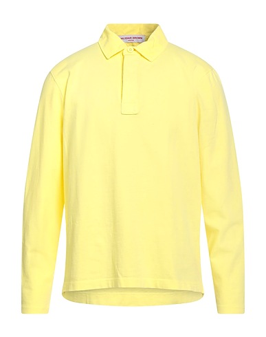 ORLEBAR BROWN Polo shirt Pastel yellow 100% Cotton