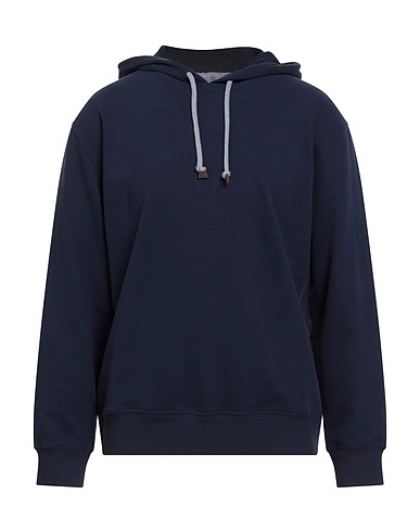 BRUNELLO CUCINELLI Hooded sweatshirt Navy 100% Cotton