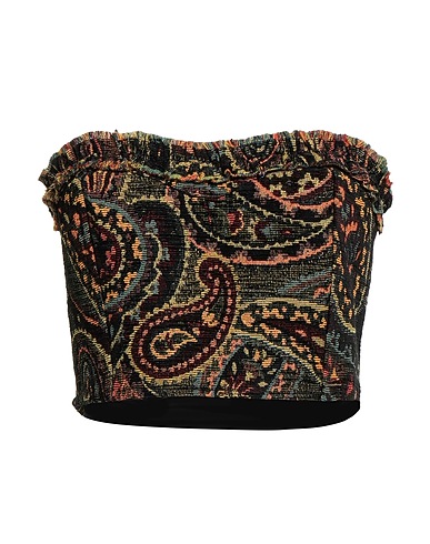 TENSIONE IN Top Black 47% Polyester, 43% Acrylic, 9% Cotton, 1% Other Fibres