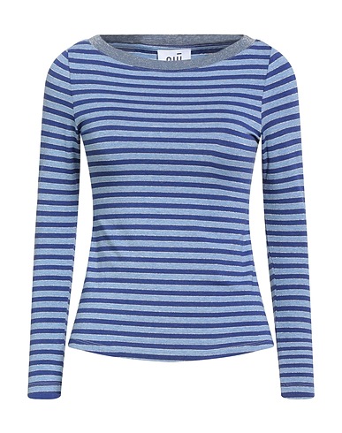NIŪ T-shirt Light blue 86% Viscose, 9% Metallic fiber, 5% Elastane