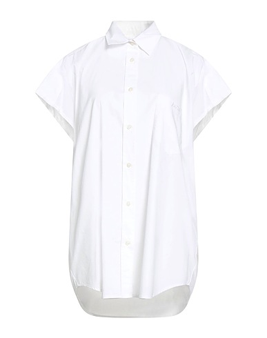 GAëLLE Paris Solid colour shirts & blouses White 100% Cotton