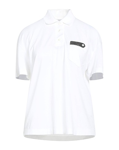 BRUNELLO CUCINELLI Polo shirt 100% Cotton, Acetate, Silk, Ecobrass