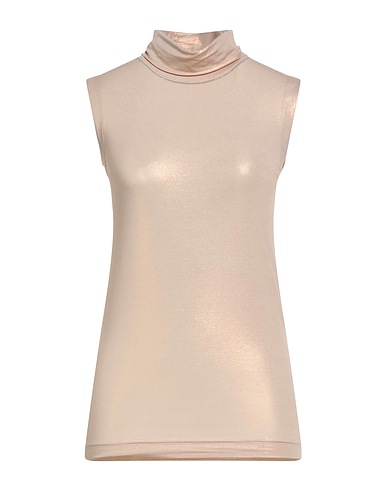 BRUNELLO CUCINELLI Top Sabbia 60% Cotone, 30% Viscosa, 10% Elastan, Ottone