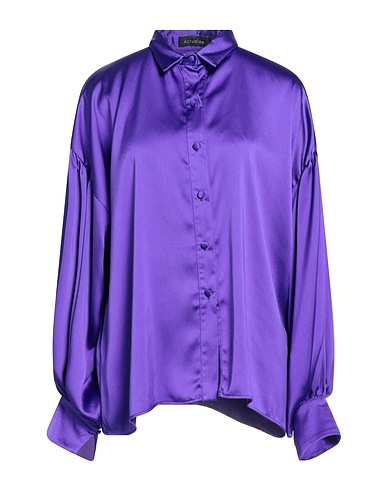 ACTUALEE Solid colour shirts & blouses Purple 100% Polyester
