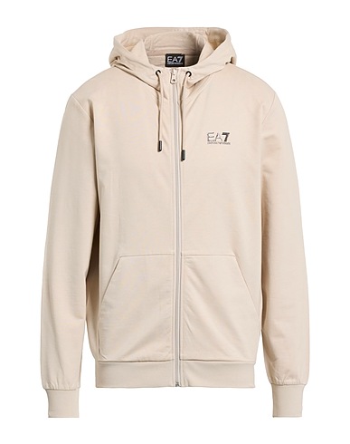 EA7 Felpa Beige 100% Cotone, Elastan