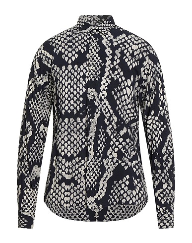 STILOSOPHY Hemd mit Muster Marineblau 100% Viskose