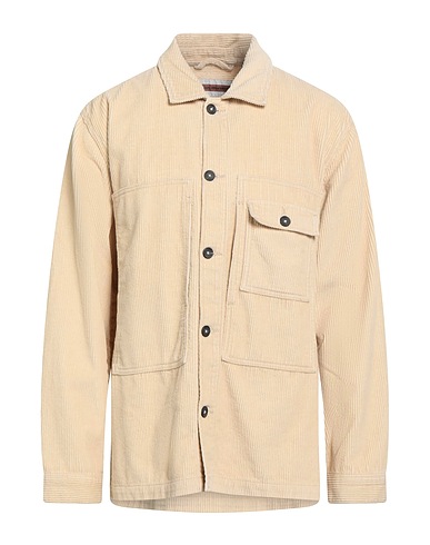 R-YTUAL Solid colour shirt Beige 100% Cotton