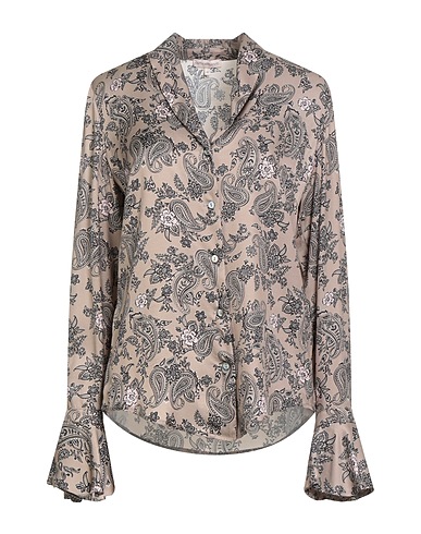 CAMICETTASNOB Camicie  e bluse fantasia Tortora 100% Viscosa