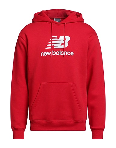 NEW BALANCE Hoodie Rot 60% Baumwolle, 40% Recyceltes Polyester