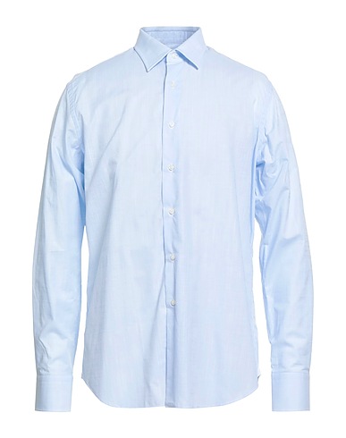 GRIGIO Solid colour shirt Sky blue 100% Cotton