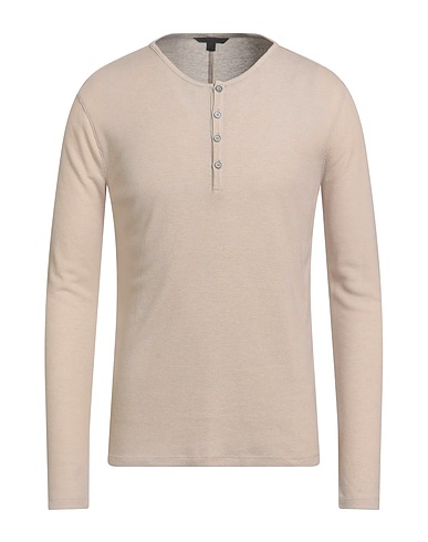 JOHN VARVATOS T-shirt Μπεζ 70% Lyocell, 30% Μαλλί