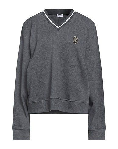 BRUNELLO CUCINELLI Sweatshirt Grey 93% Cotton, 7% Polyamide