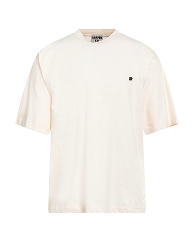 A PAPER KID Basic T-shirt Cream 100% Cotton