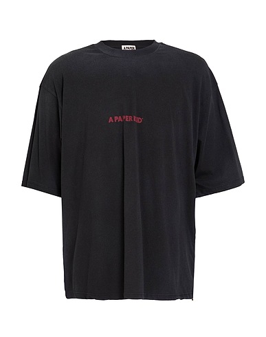A PAPER KID T-shirt Black 100% Cotton
