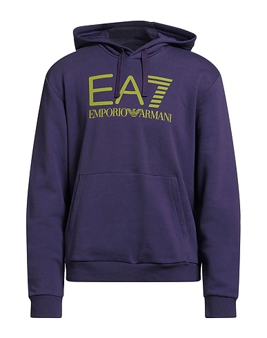 EA7 Hoodie Violett 100% Baumwolle