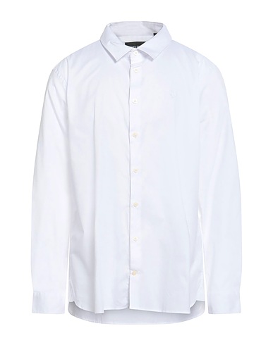 LYLE & SCOTT Camicia tinta unita Bianco 97% Cotone, 3% Elastan