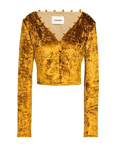 NANUSHKA Cardigan Mustard 79% Acetate, 18% Polyester, 3% Elastane