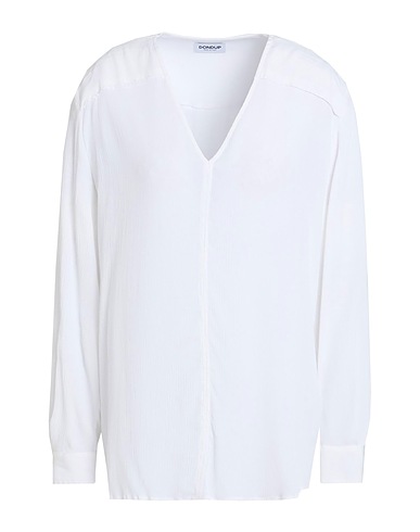 DONDUP Top White 75% Acetate, 25% Silk
