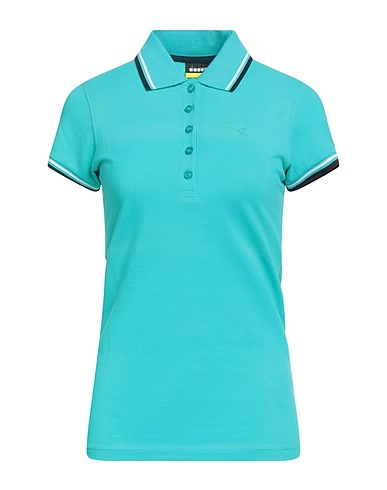 DIADORA Polo Turchese 100% Cotone