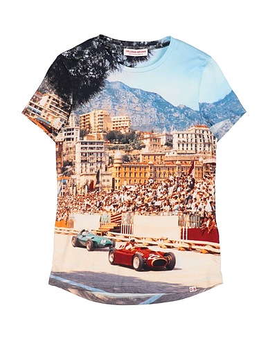 ORLEBAR BROWN T-shirt Celeste 100% Cotone