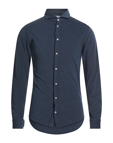 GRAN SASSO Camicia tinta unita Avio 100% Cotone