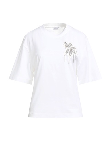 BRUNELLO CUCINELLI T-shirt 100% Cotton, Mohair wool, Wool, Polyamide, Brass