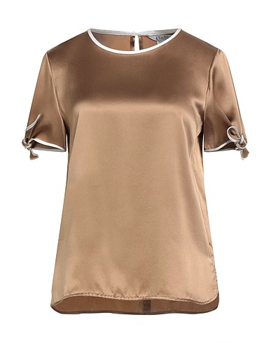 MAX MARA Silk top Camel 100% Silk