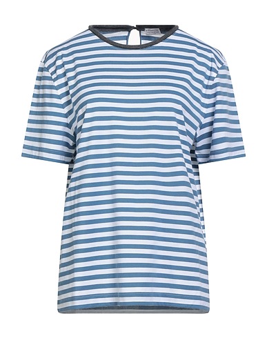 BRUNELLO CUCINELLI T-Shirt Taubenblau 100% Baumwolle, Elastan, Ecobrass