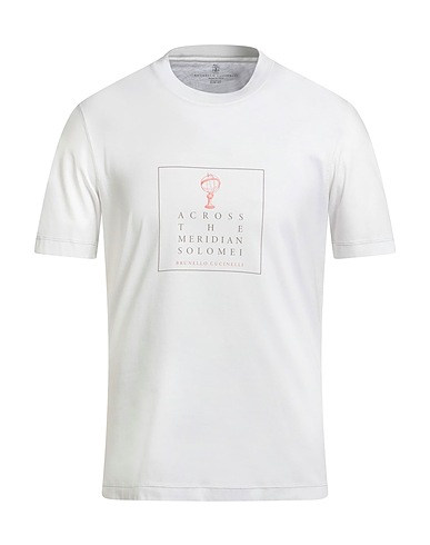BRUNELLO CUCINELLI T-shirt Off white 100% Cotton
