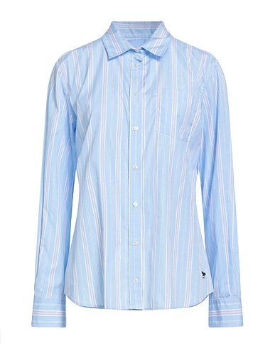 WEEKEND MAX MARA Striped shirt Sky blue 100% Cotton