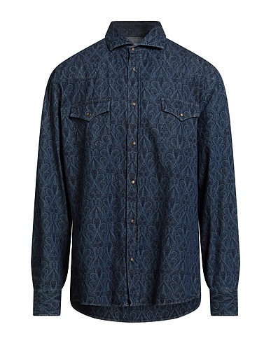 BRUNELLO CUCINELLI Denim shirt Blue 100% Cotton