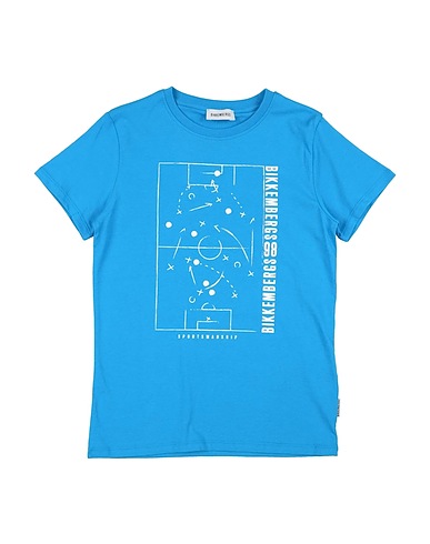 BIKKEMBERGS T-shirt Azzurro 100% Cotone