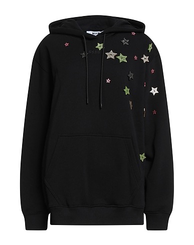 MSGM Hooded track jacket  Black 100% Cotton