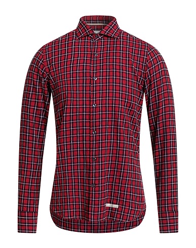 TINTORIA MATTEI 954 Checked shirt Red 100% Cotton
