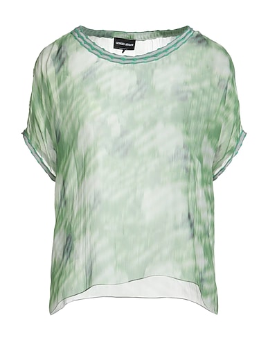 GIORGIO ARMANI Top Verde chiaro 100% Seta