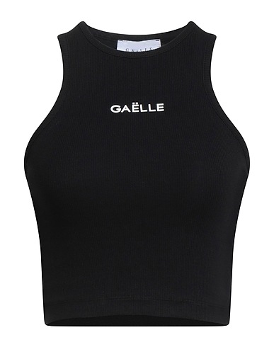 GAëLLE Paris Top Nero 97% Cotone, 3% Elastan